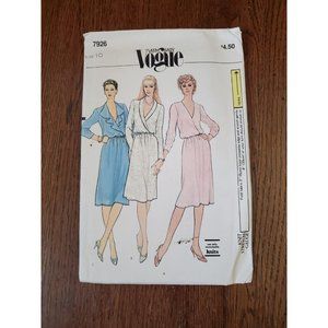 Vtg Vogue Very Easy Dress 7926 Sz 10 Uncut FF